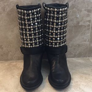 STUDDED STUART WEITZMAN BOOTS
